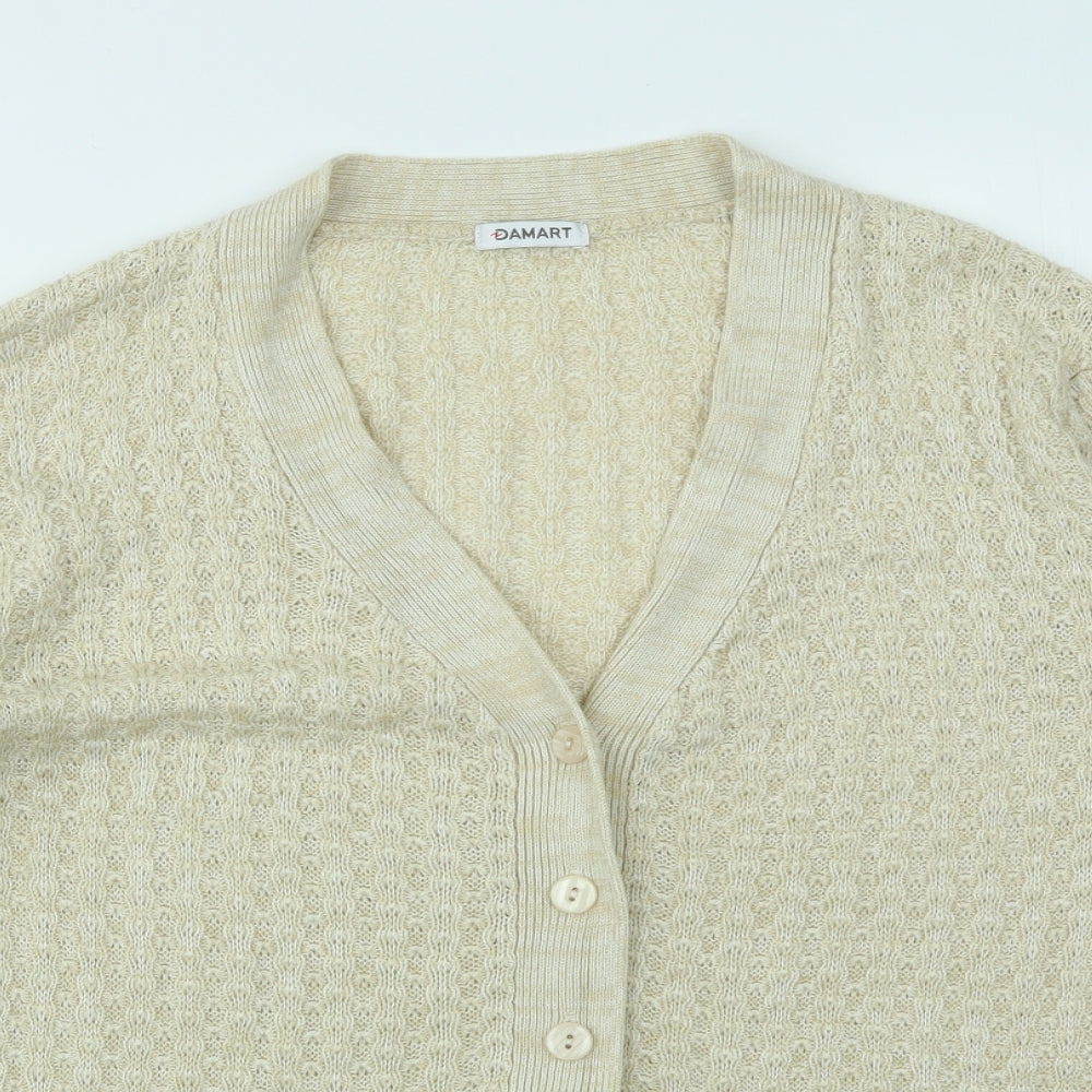 Damart Womens Ivory   Cardigan Jumper Size 14