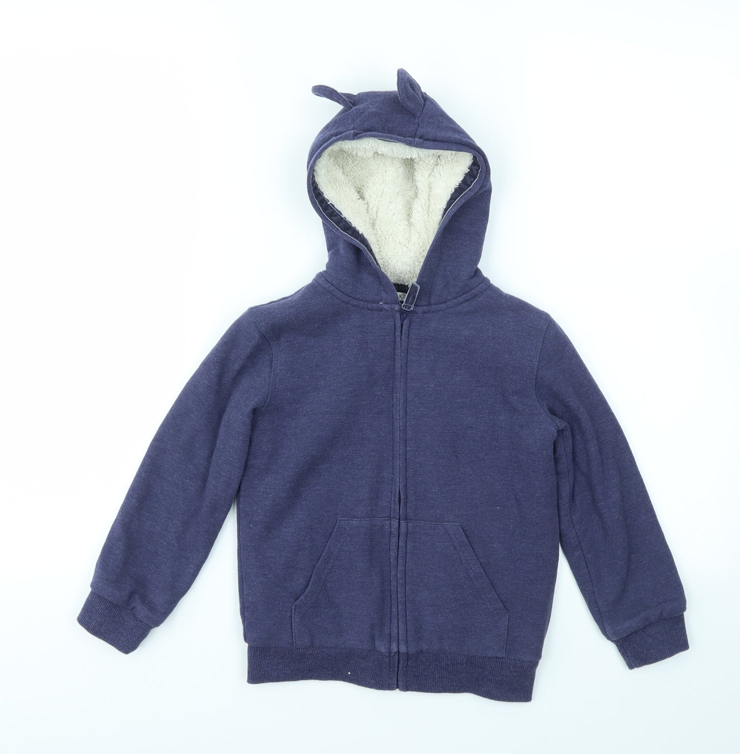 M&S Boys Blue   Full Zip Jumper Size 6-7 Years