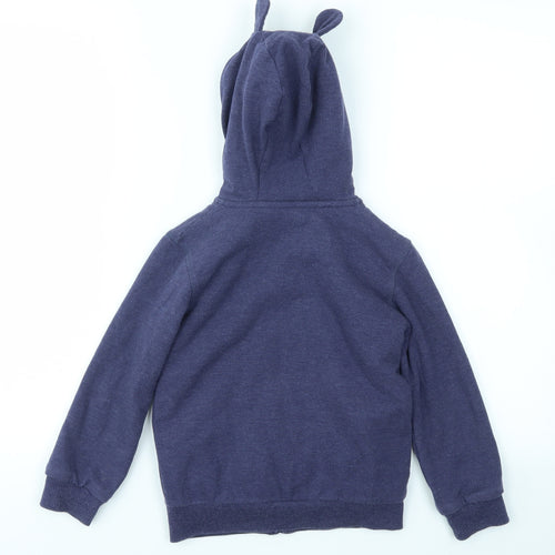 M&S Boys Blue   Full Zip Jumper Size 6-7 Years