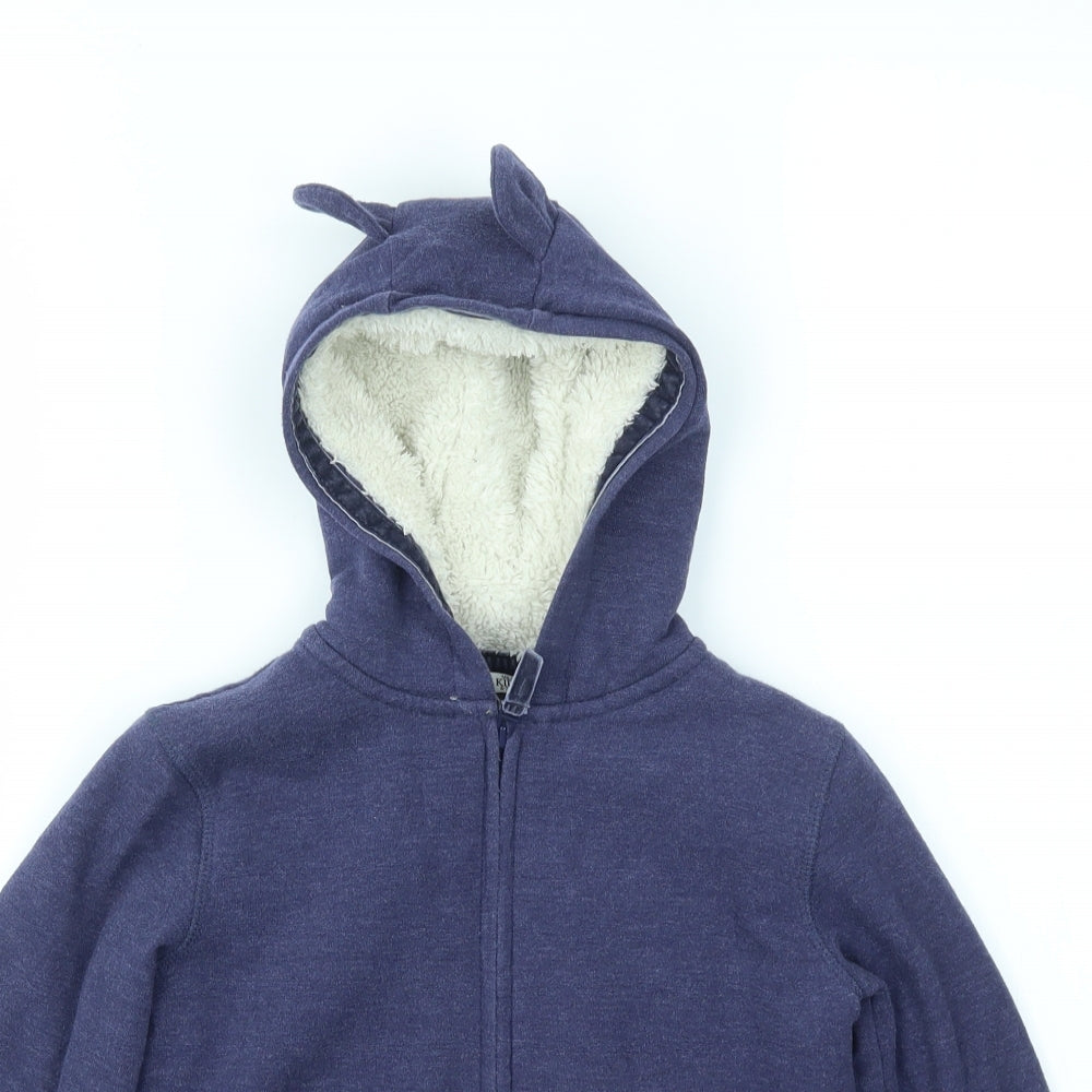 M&S Boys Blue   Full Zip Jumper Size 6-7 Years