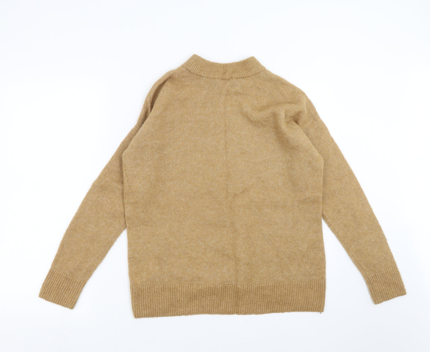 H&M Womens Beige  Knit Pullover Jumper Size S