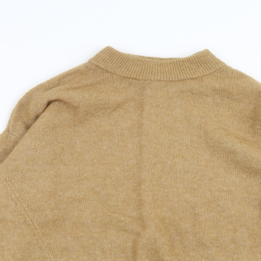 H&M Womens Beige  Knit Pullover Jumper Size S
