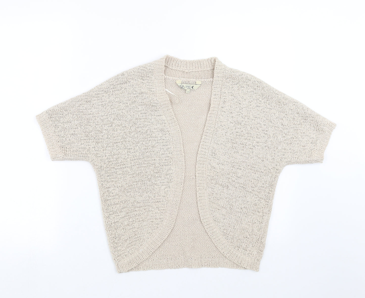 M&Co Womens Beige  Knit Cape Jumper Size 12