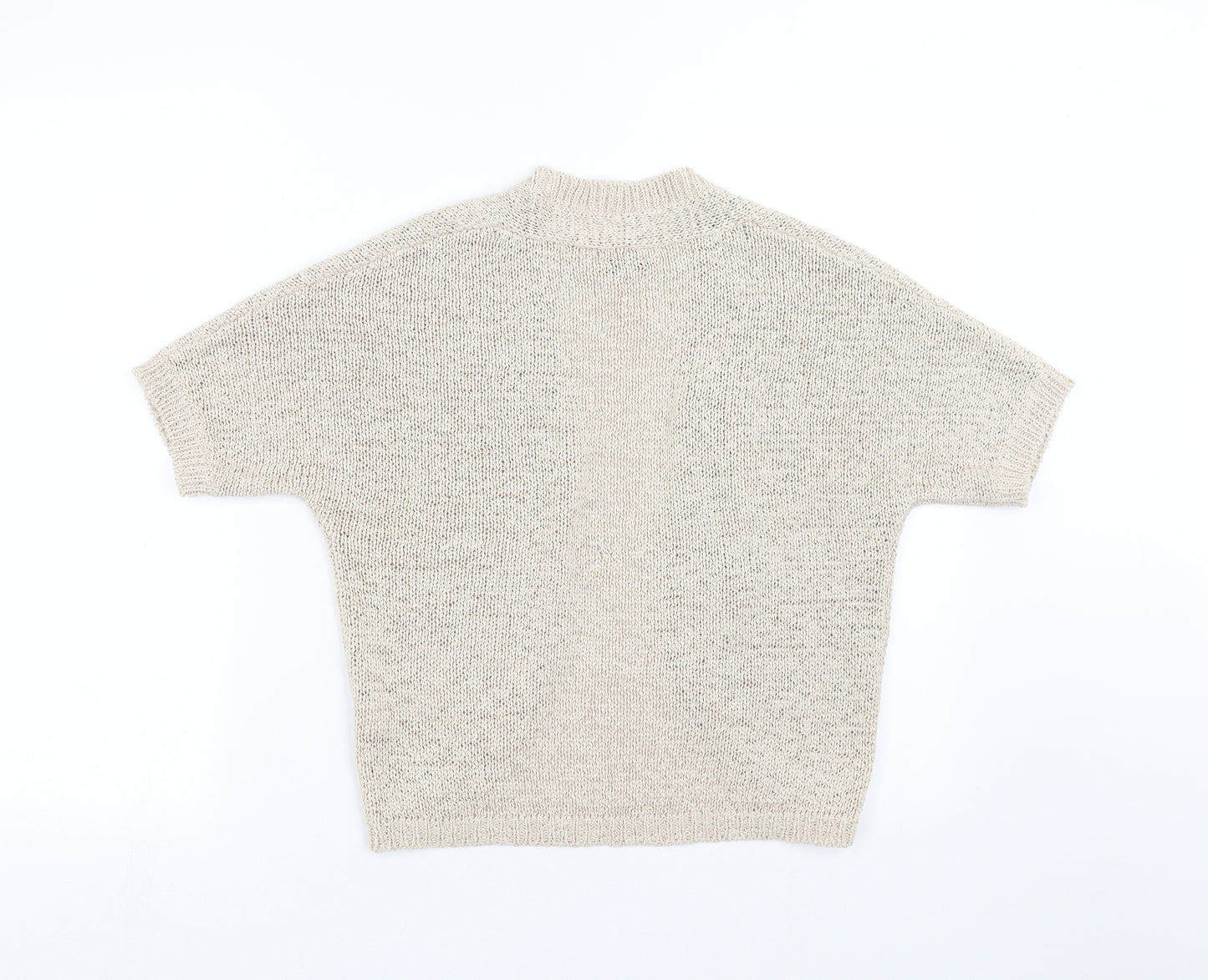M&Co Womens Beige  Knit Cape Jumper Size 12