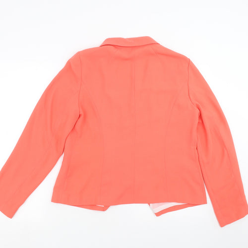 New Look Womens Orange   Jacket Blazer Size 14