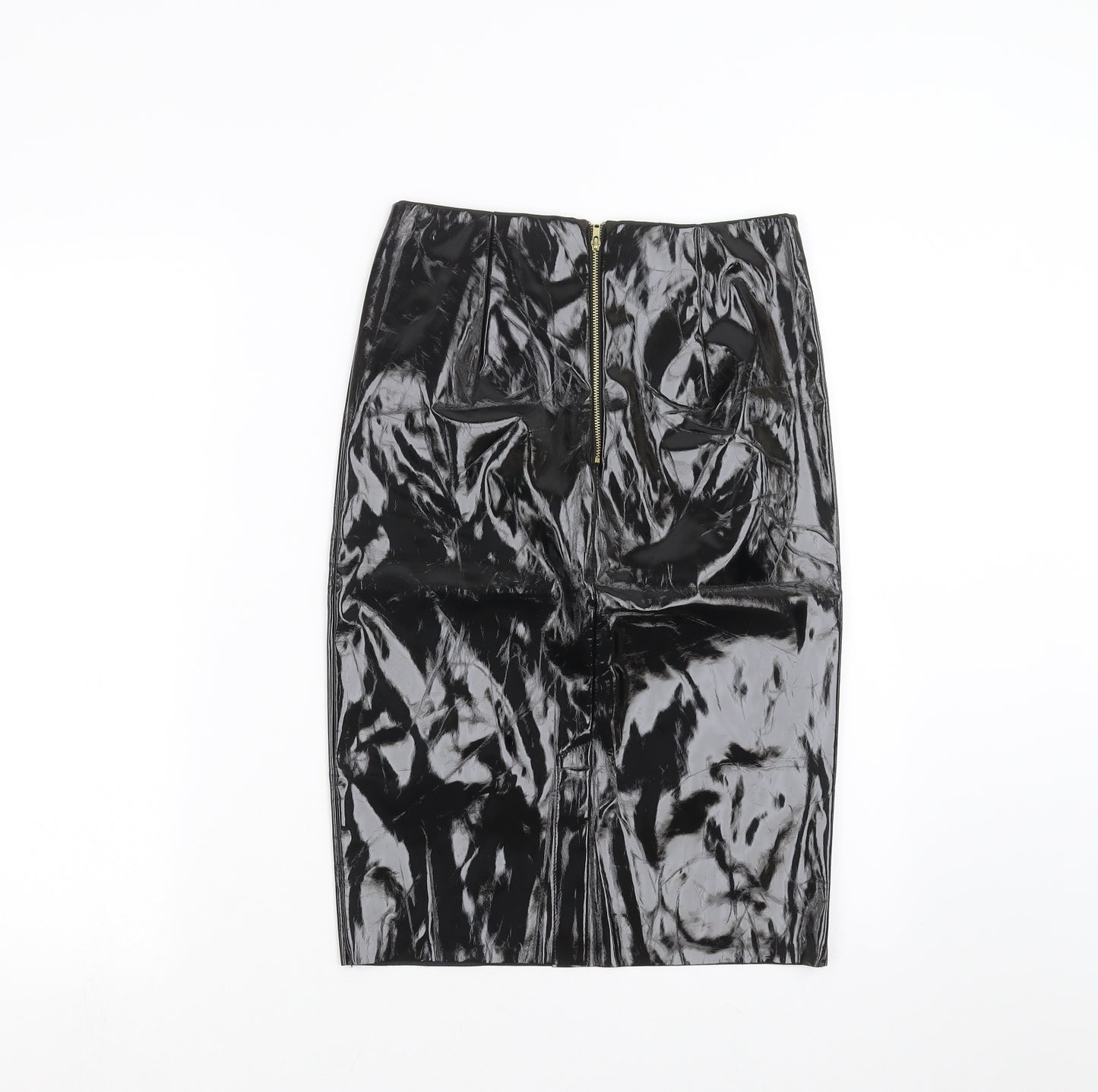 Topshop Womens Black   Straight & Pencil Skirt Size 8