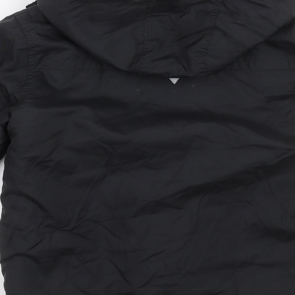 George Boys Black   Parka Jacket Size 8-9 Years