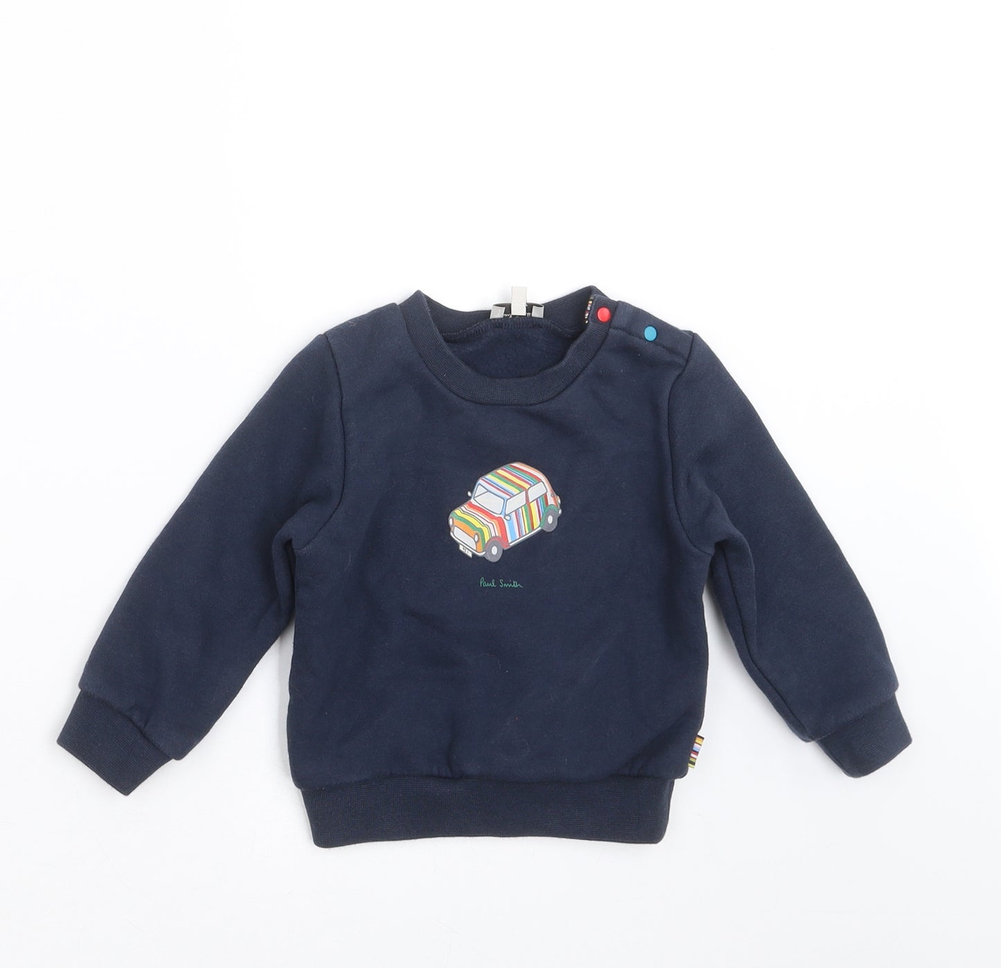 Paul Smith Boys Blue   Pullover Sweatshirt Size 2 Years  - car