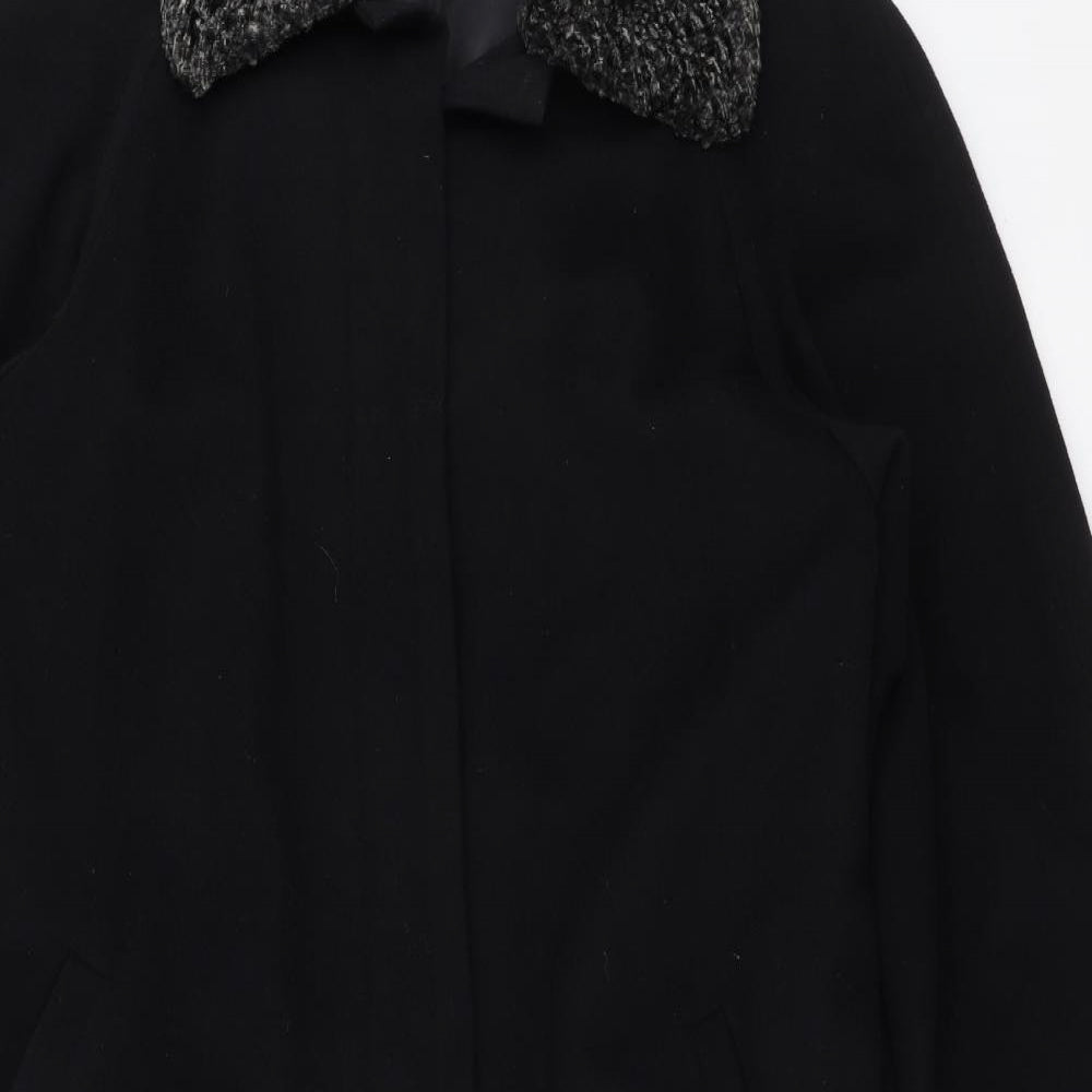 Marks and Spencer Womens Black   Trench Coat Coat Size 14