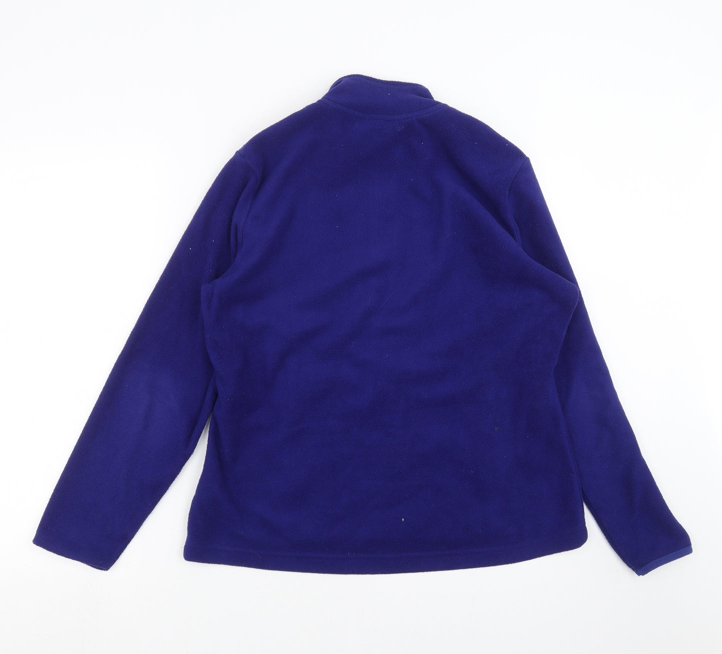 Marks and Spencer Womens Blue  Fleece Full Zip Jumper Size 14