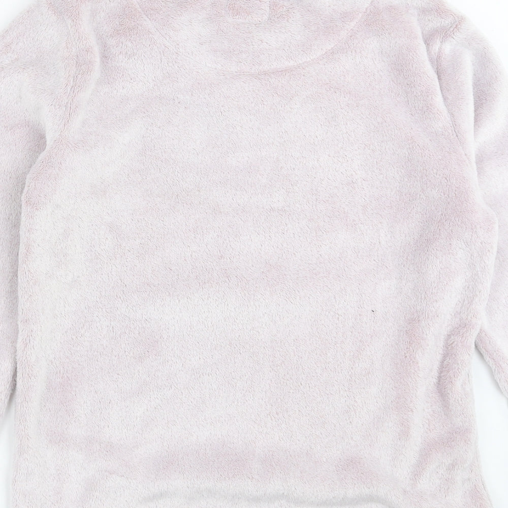 Primark Womens Pink Solid Fleece Top Pyjama Top Size M  - Disney