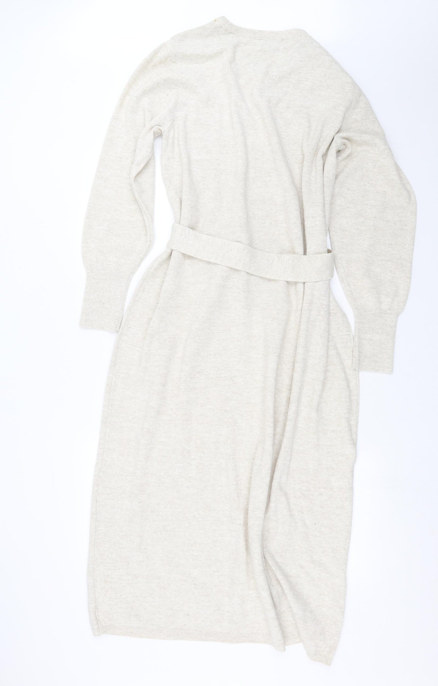 Primark Womens Beige  Knit Jumper Dress  Size XL
