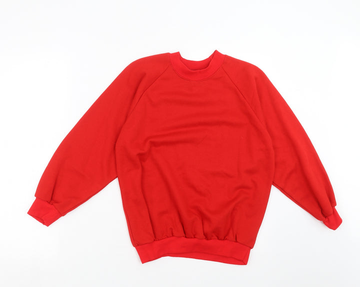 Back to School Boys Red Pullover Sweatshirt Size M