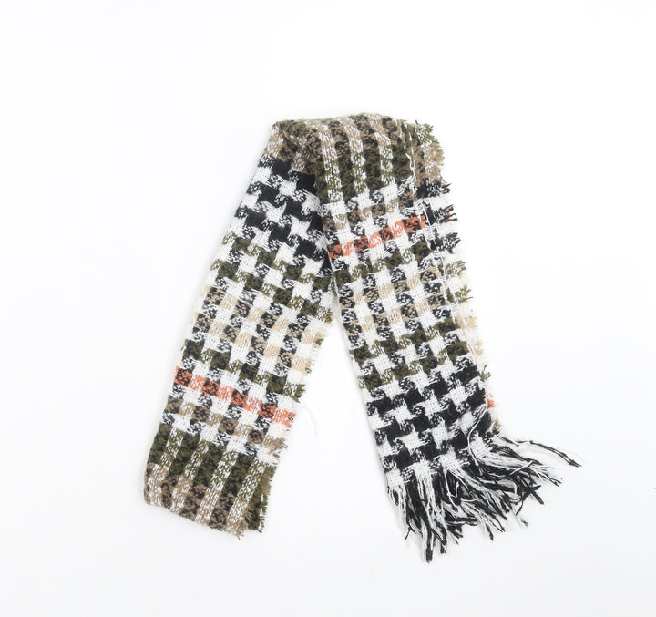 Preworn Womens Green Check Scarf