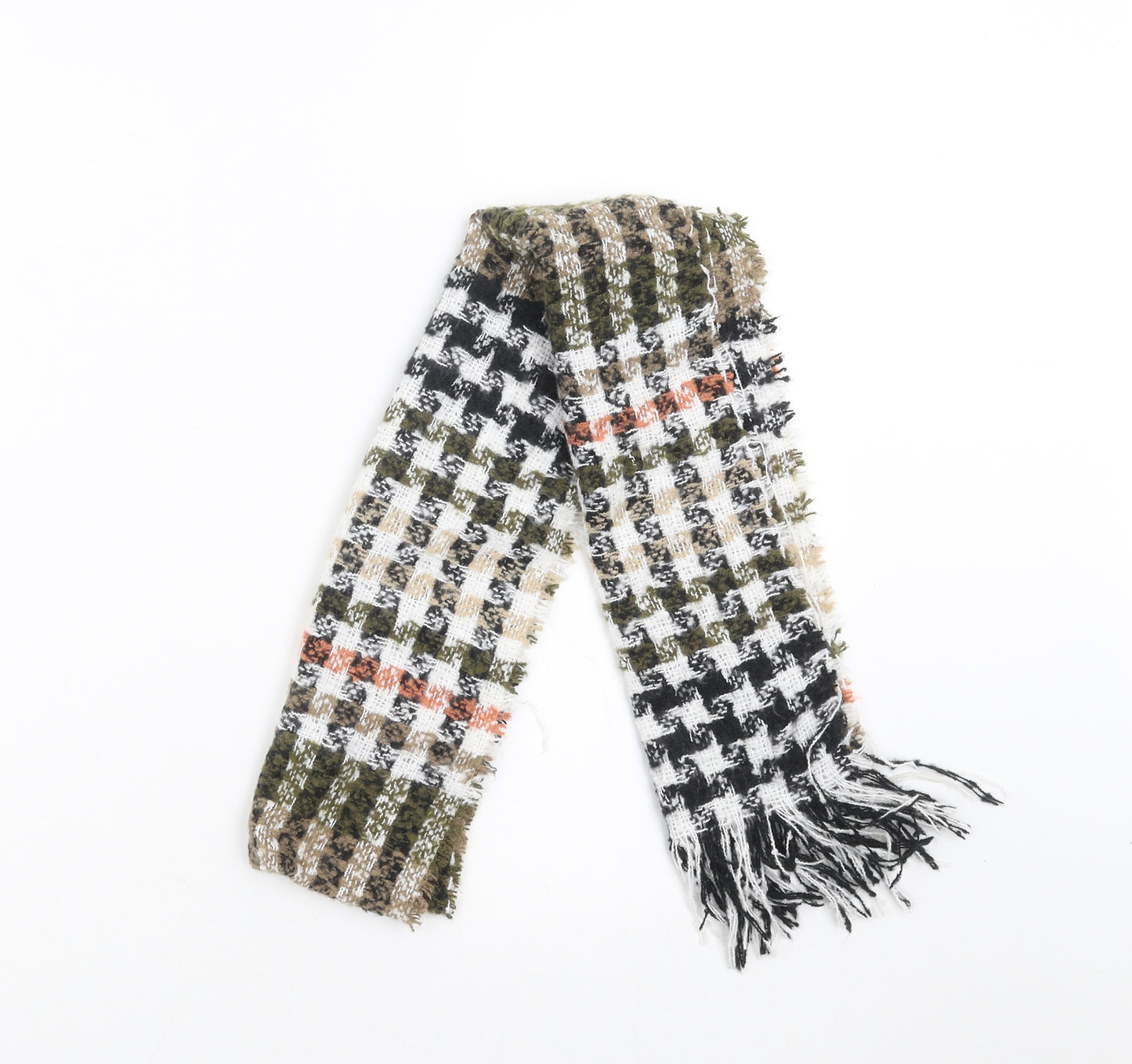 Preworn Womens Green Check   Scarf