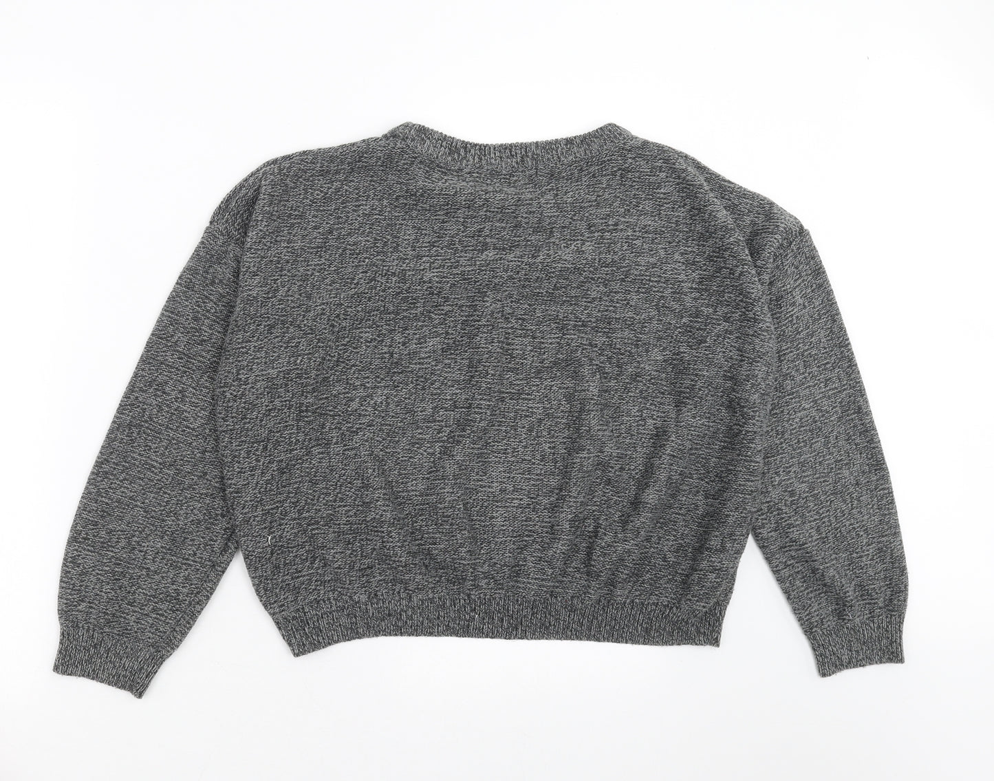 Brave Soul Womens Grey  Knit Pullover Jumper Size L