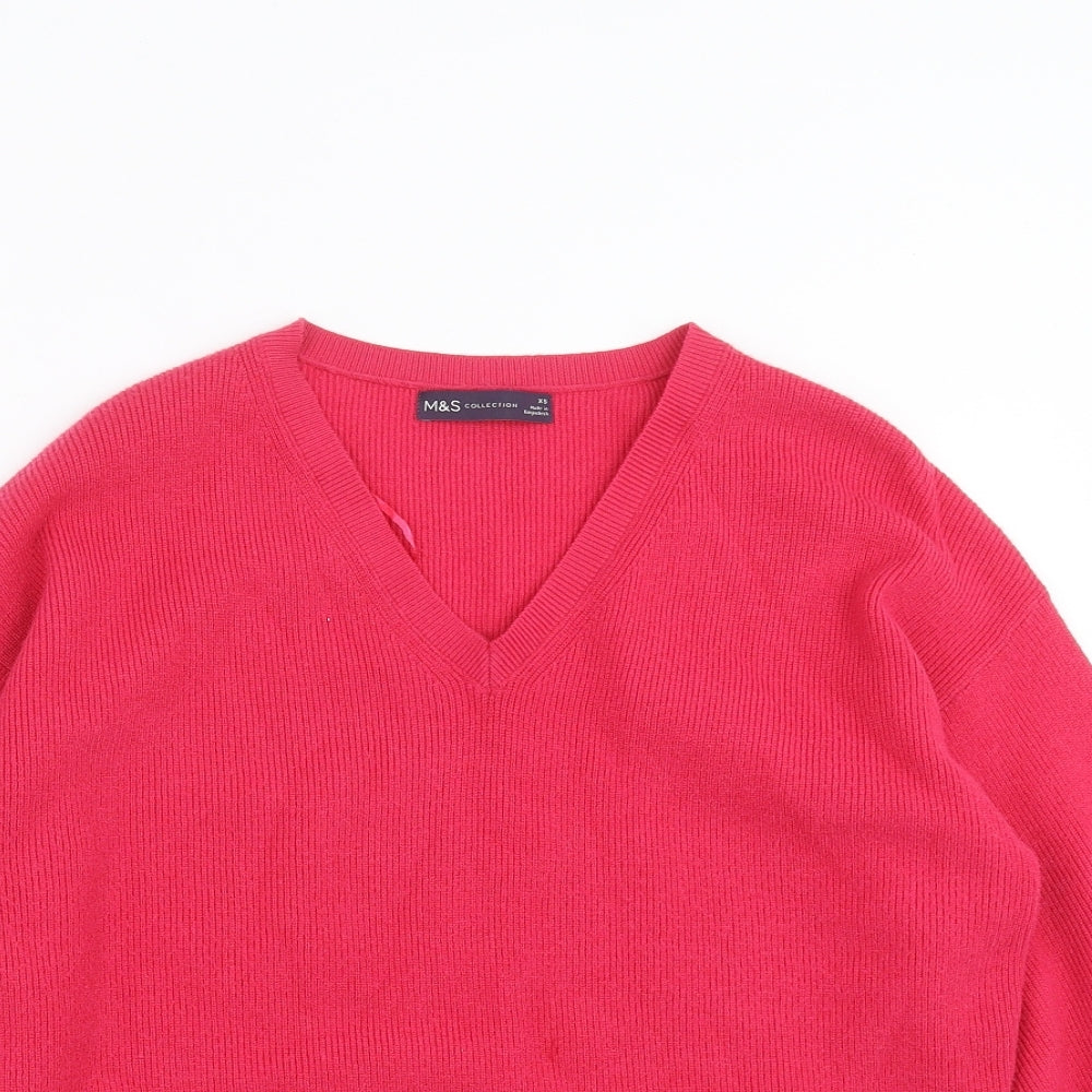 Marks and Spencer Womens Pink  Knit Pullover Jumper Size XS