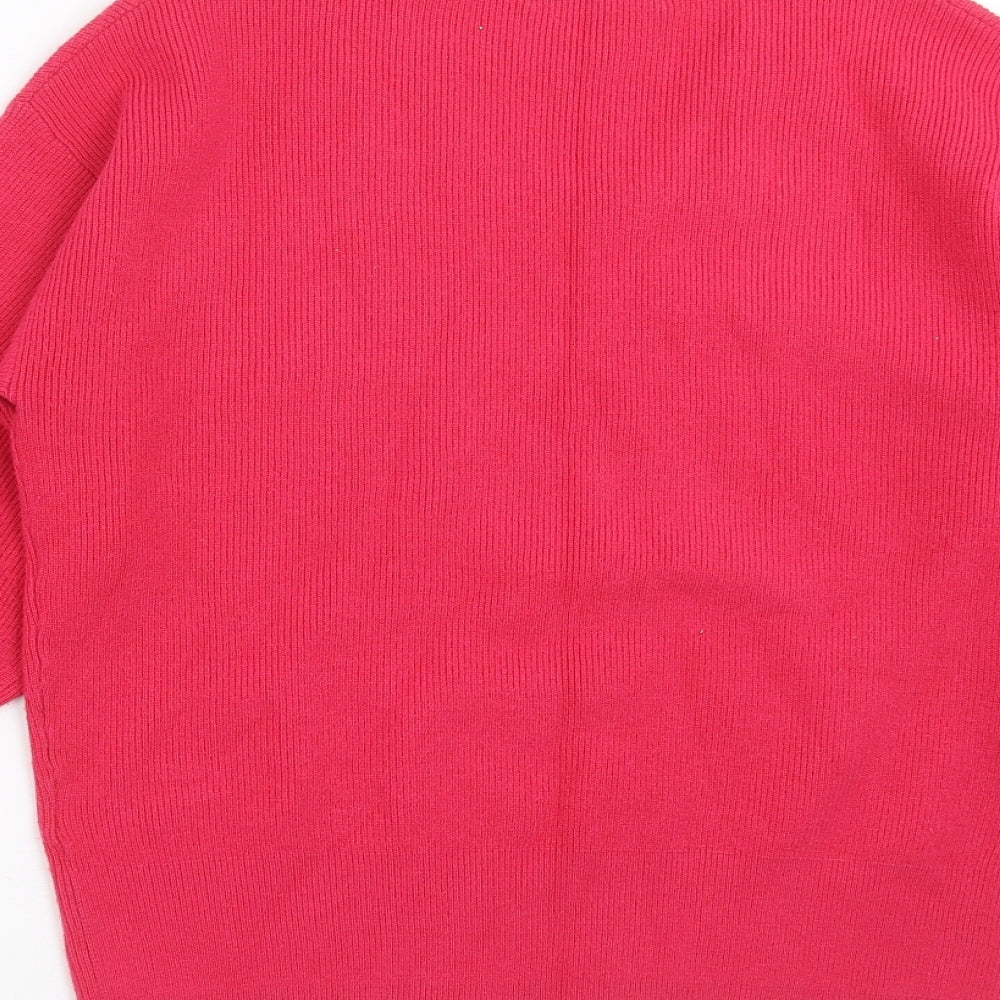 Marks and Spencer Womens Pink  Knit Pullover Jumper Size XS