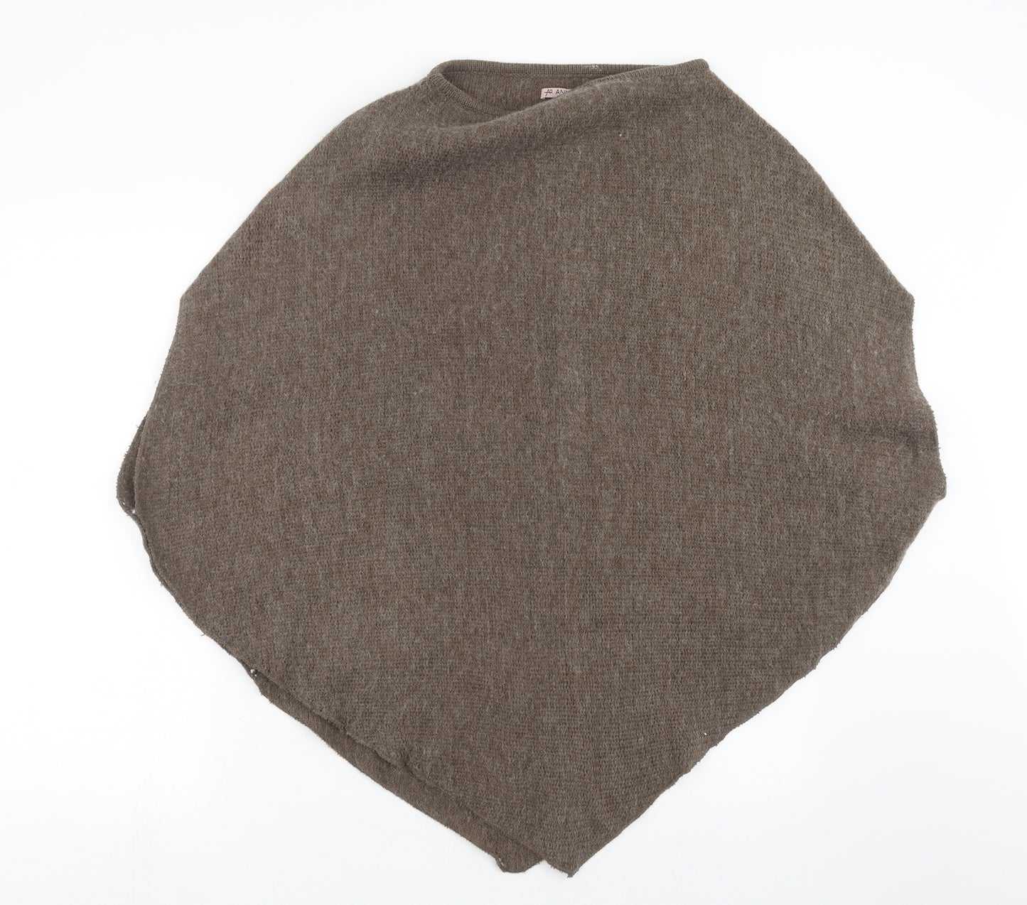 Anna Field Womens Beige  Knit Cape Jumper One Size