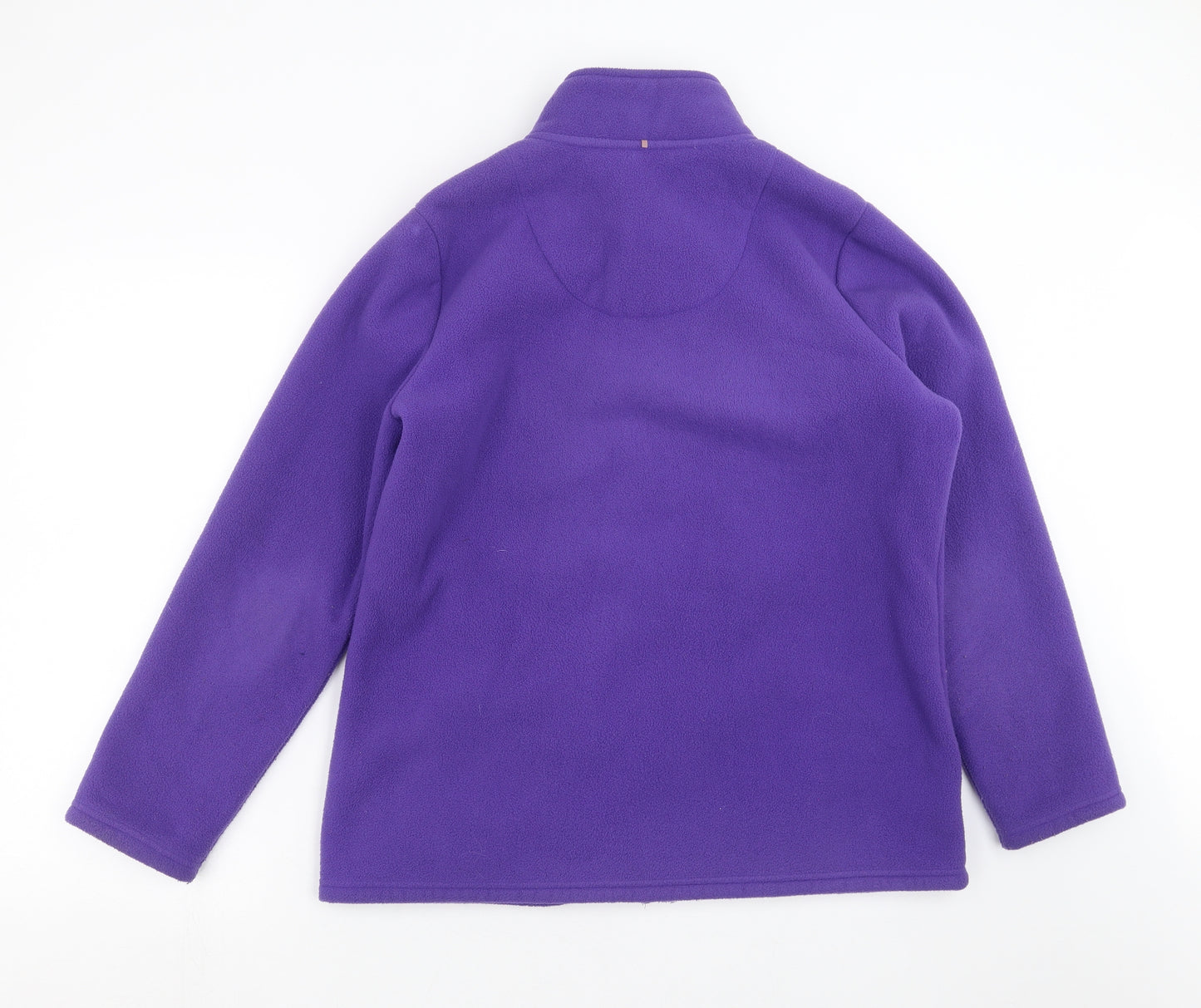 Classic Womens Purple  Fleece Full Zip Jumper Size 14