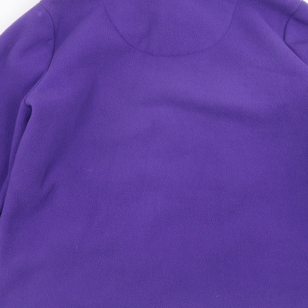Classic Womens Purple  Fleece Full Zip Jumper Size 14