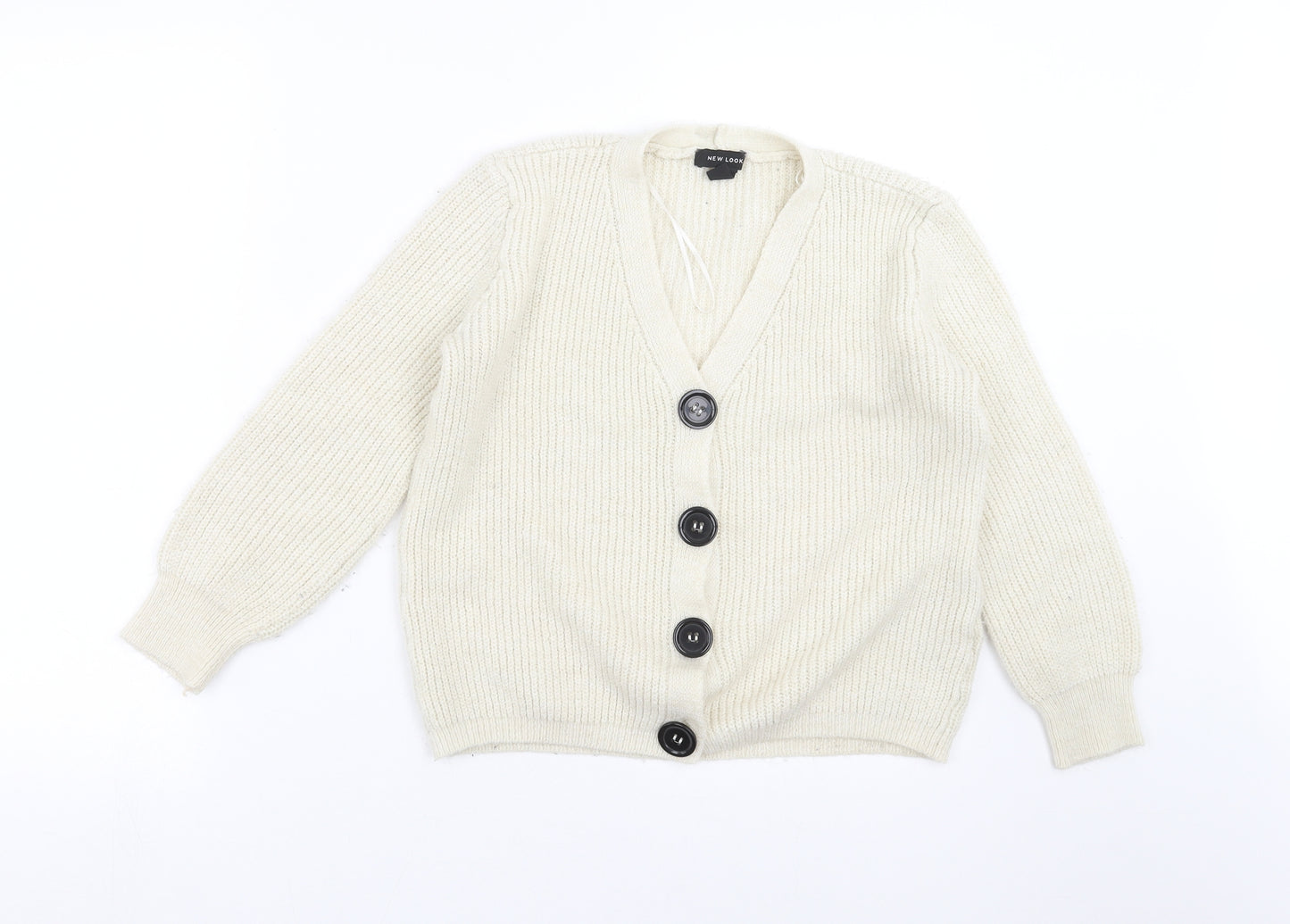 New Look Womens Beige  Knit Cardigan Jumper Size S