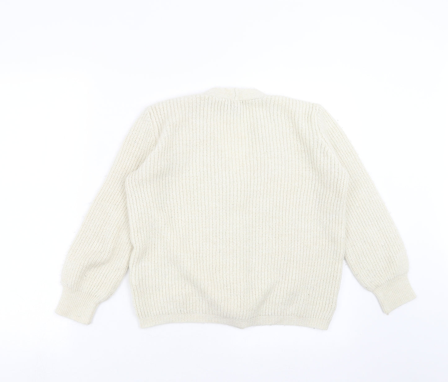 New Look Womens Beige  Knit Cardigan Jumper Size S