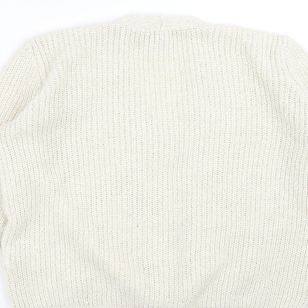 New Look Womens Beige  Knit Cardigan Jumper Size S