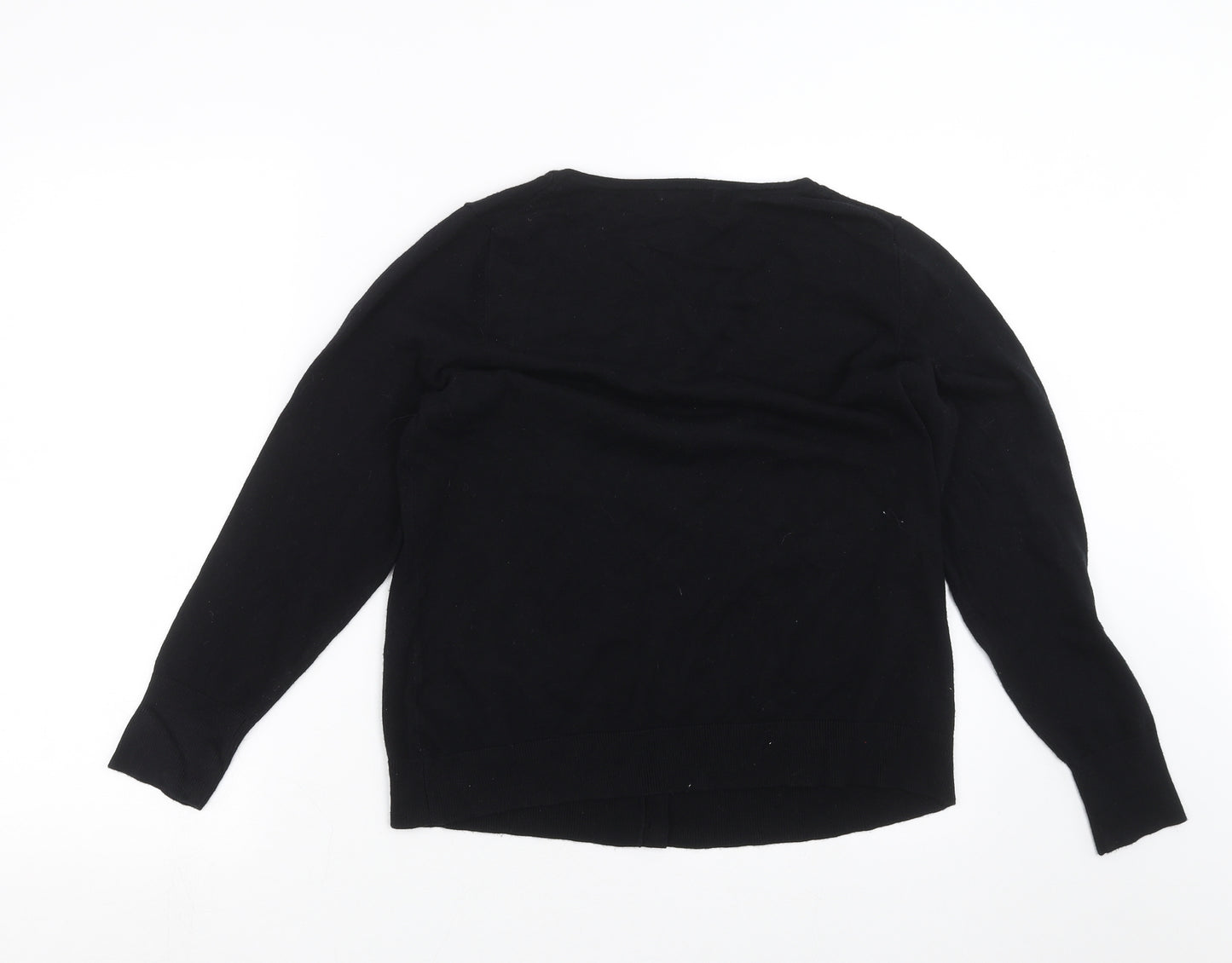 TU Womens Black  Knit Cardigan Jumper Size 18