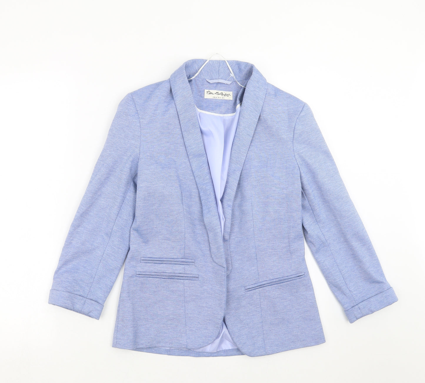 Miss Selfridge Womens Blue Striped  Jacket Blazer Size 8