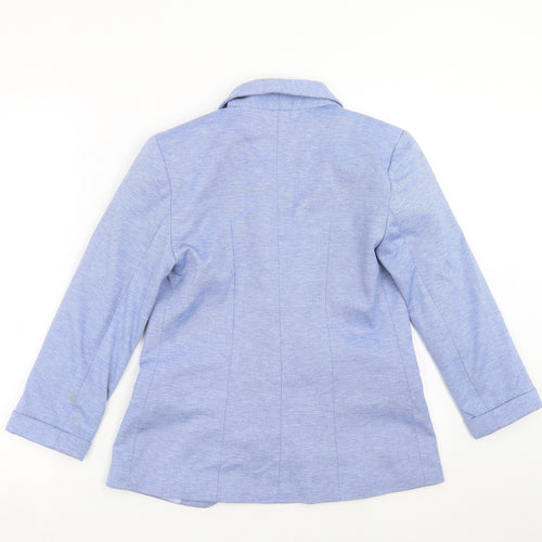 Miss Selfridge Womens Blue Striped  Jacket Blazer Size 8
