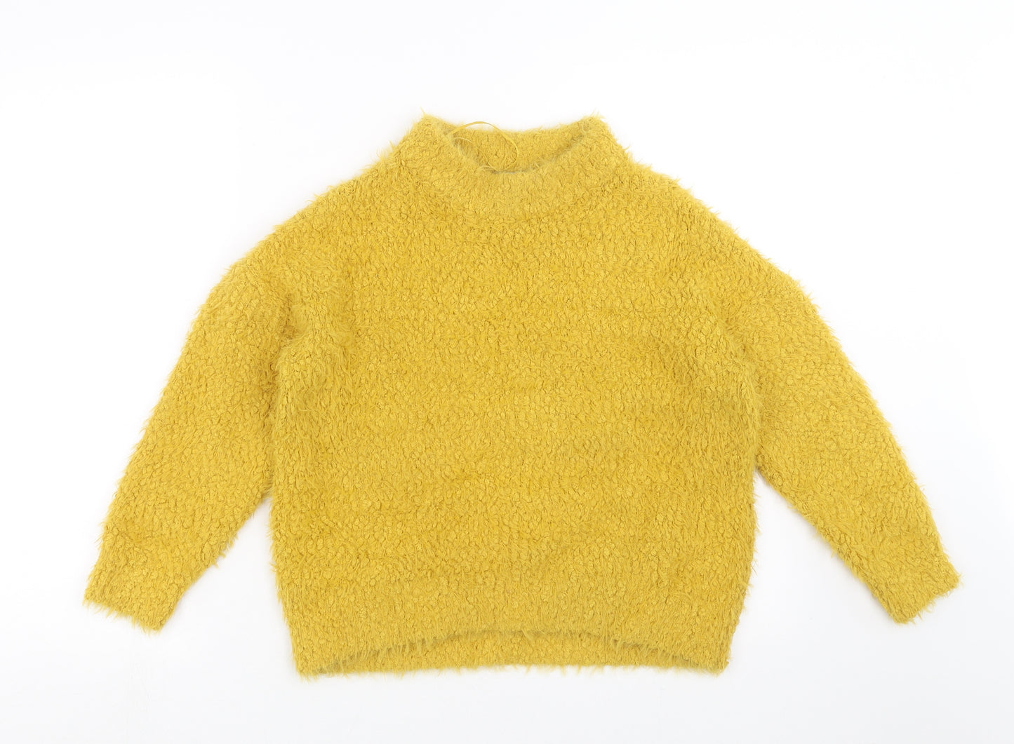 TU Womens Yellow  Knit Pullover Jumper Size 12