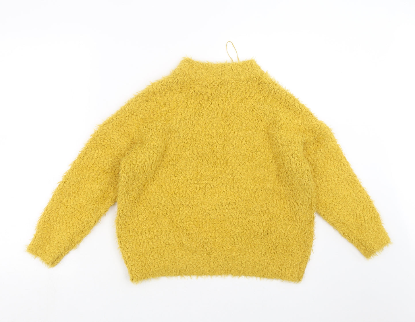 TU Womens Yellow  Knit Pullover Jumper Size 12