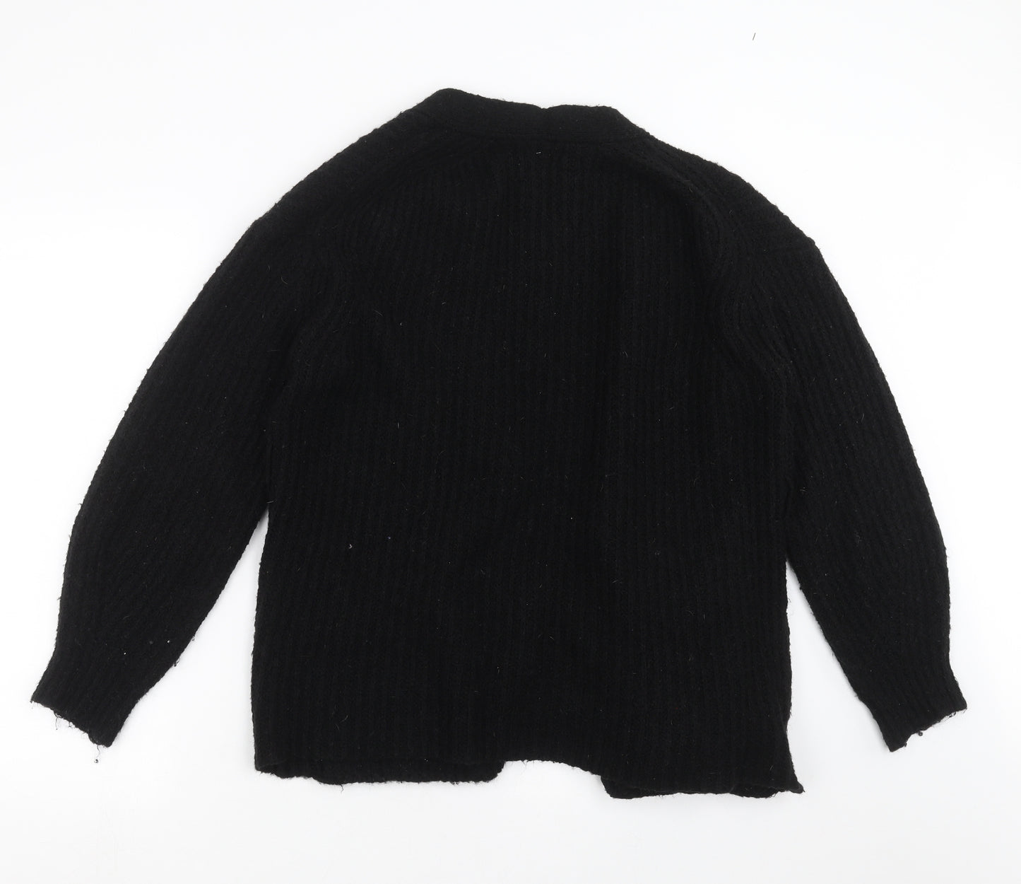 Primark Womens Black  Knit Cardigan Jumper Size 2XS