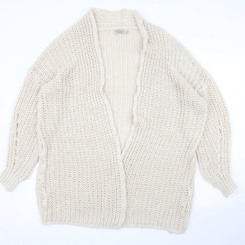 Nada del Riccio Womens Beige   Cardigan Jumper Size L