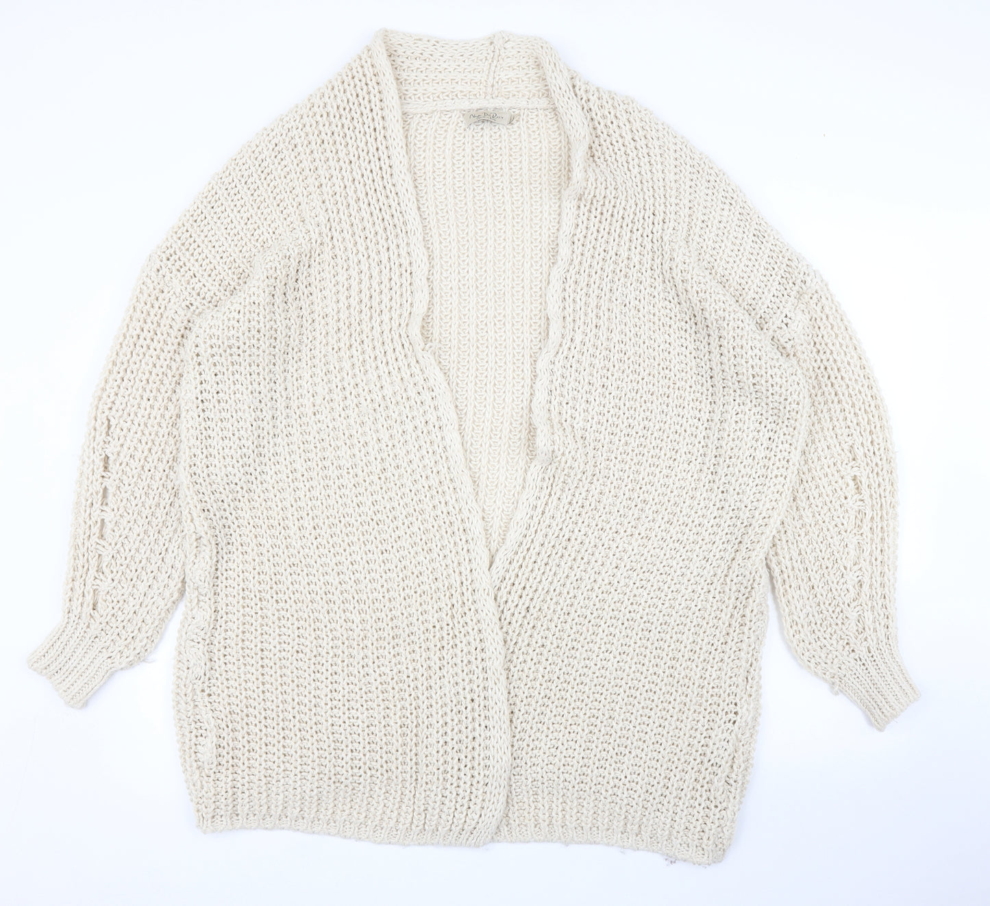 Nada del Riccio Womens Beige   Cardigan Jumper Size L