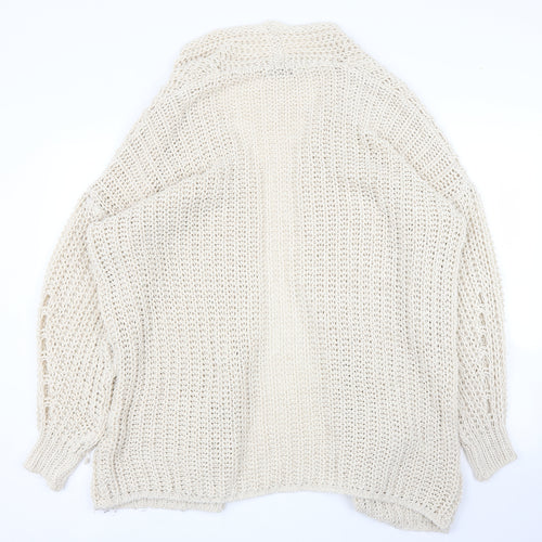 Nada del Riccio Womens Beige   Cardigan Jumper Size L