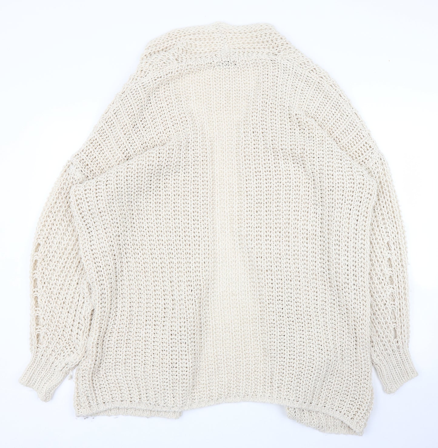 Nada del Riccio Womens Beige   Cardigan Jumper Size L