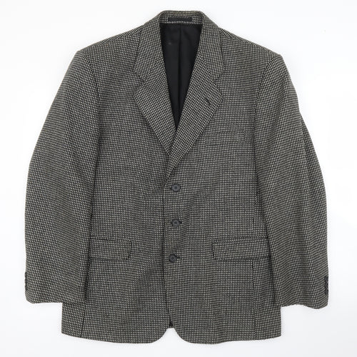 Fosters Mens Black   Jacket Suit Jacket Size 40