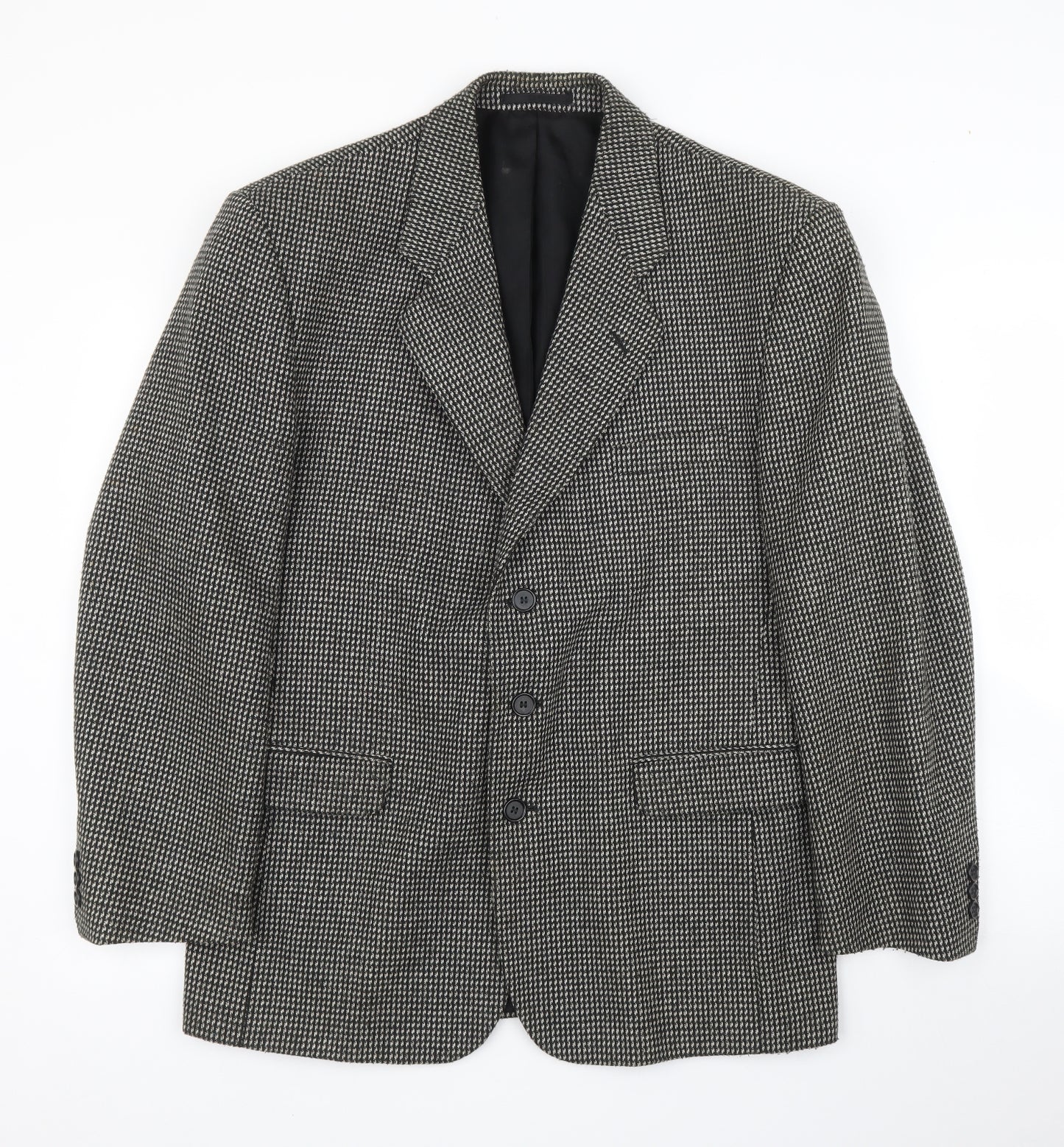 Fosters Mens Black   Jacket Suit Jacket Size 40