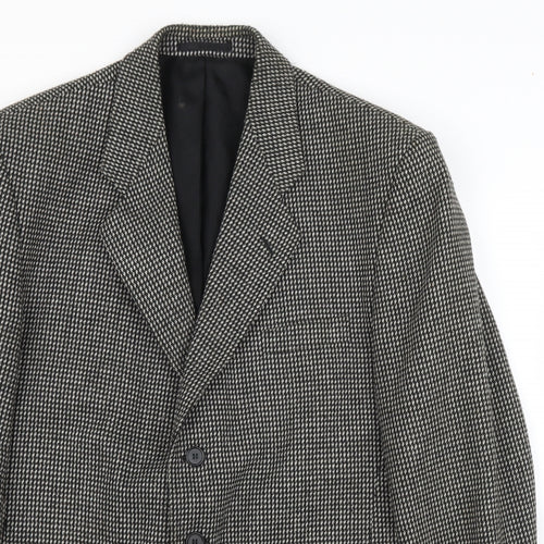 Fosters Mens Black   Jacket Suit Jacket Size 40