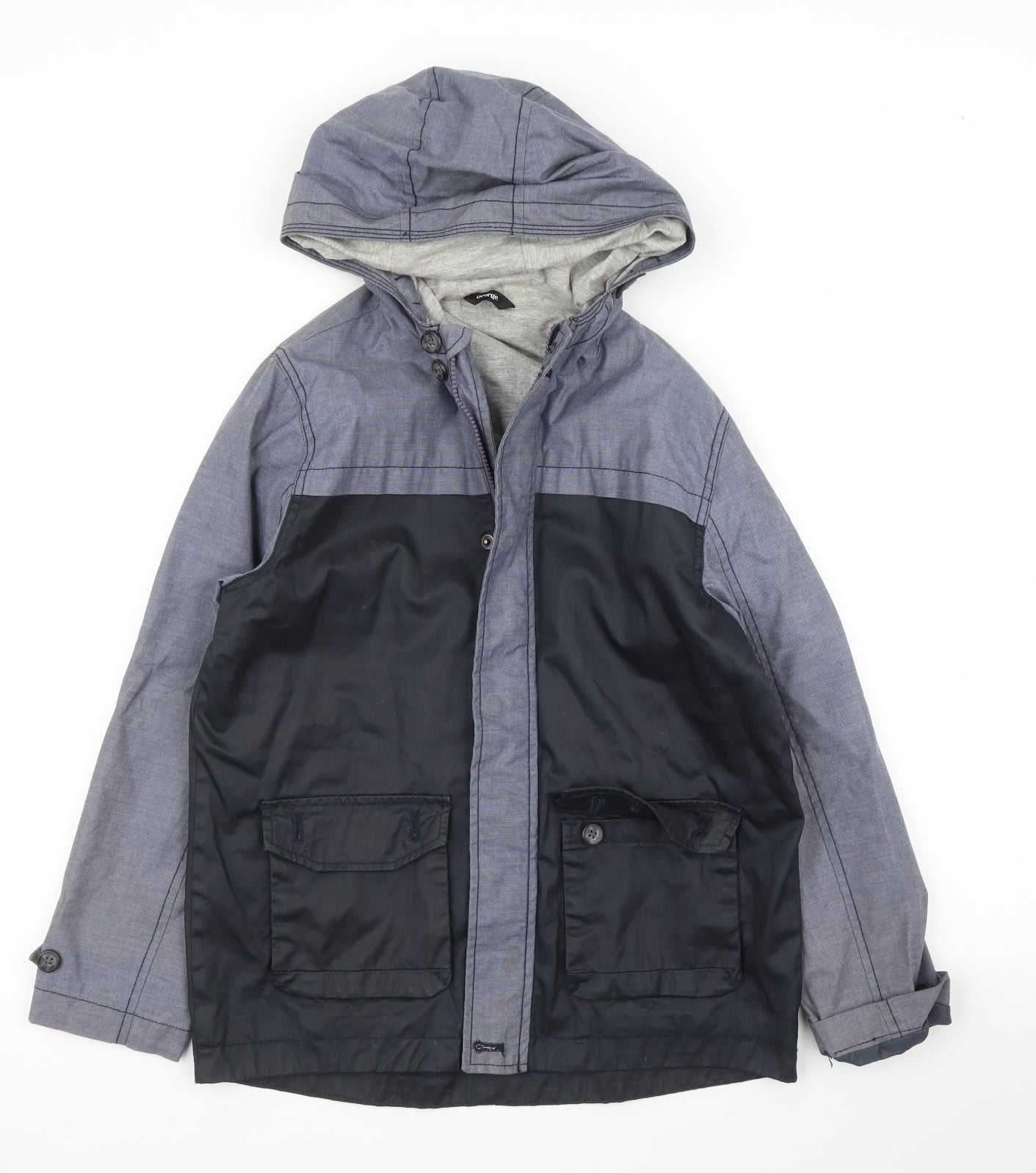 George Boys Blue   Parka Coat Size 11 Years