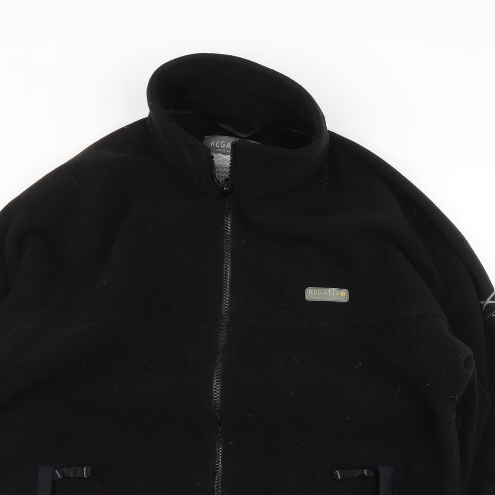 Regatta Womens Black  Fleece Jacket Coatigan Size 20