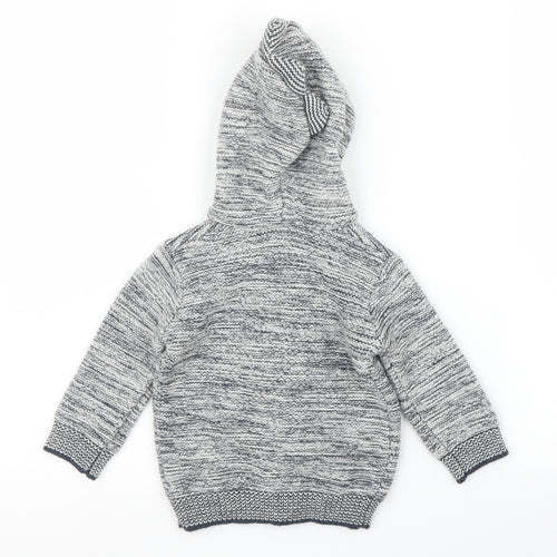 George Boys Grey   Full Zip Jumper Size 3-6 Months