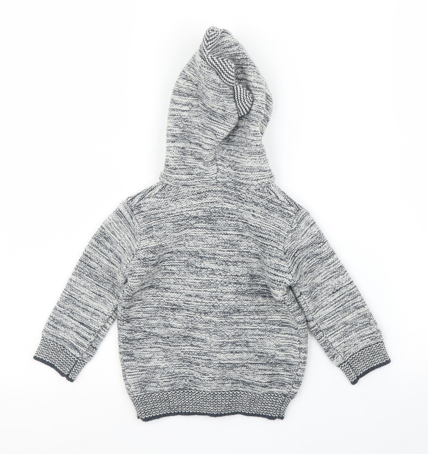 George Boys Grey   Full Zip Jumper Size 3-6 Months