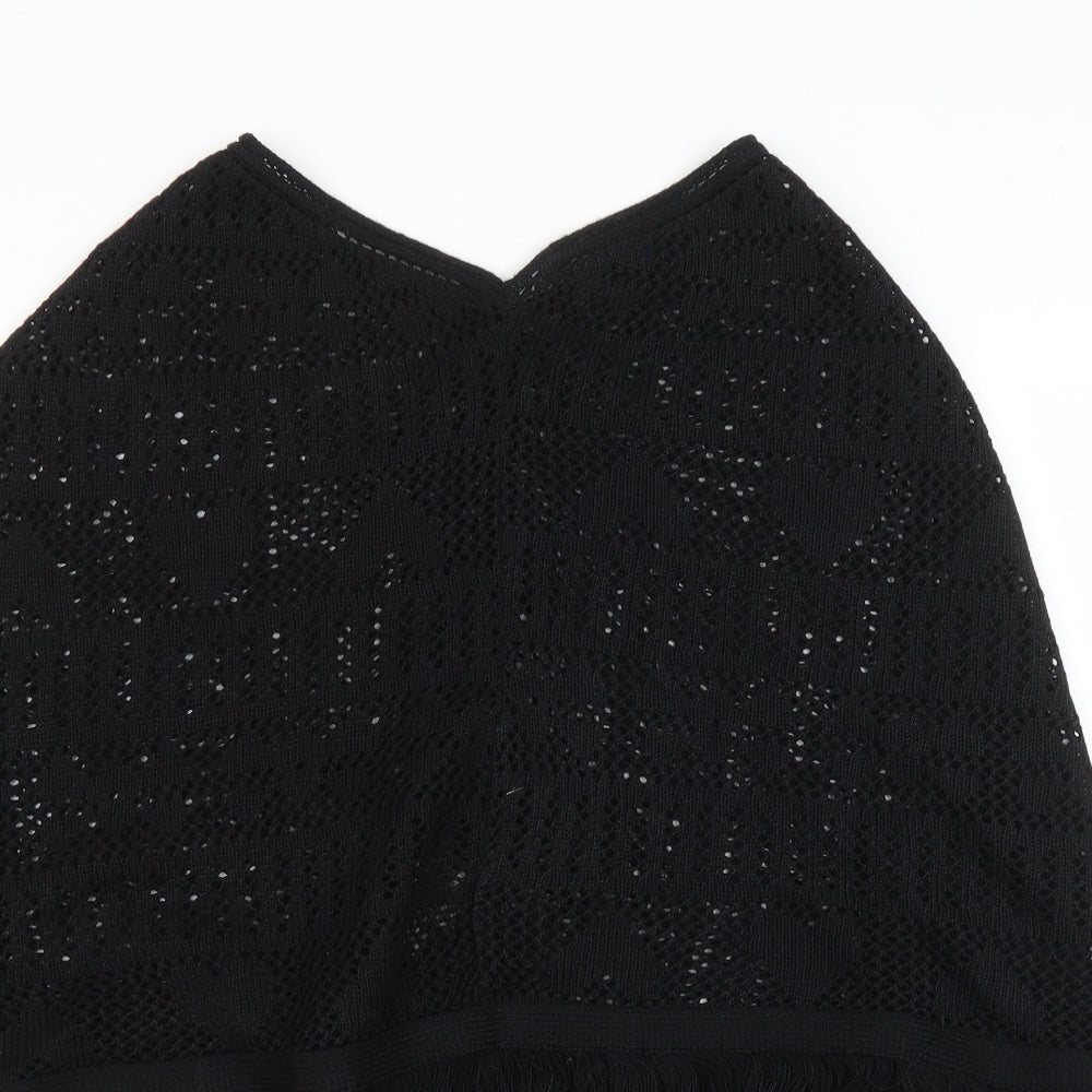 Preworn Womens Black   Pullover Jumper Size 8  - Poncho