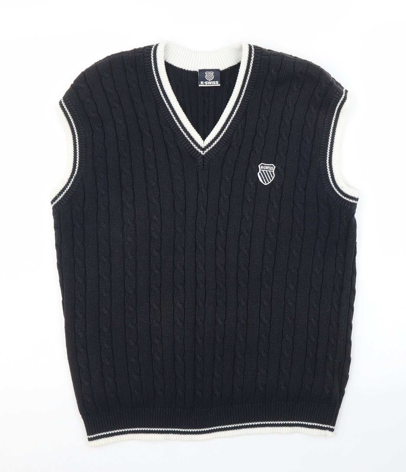 K. Swiss Mens Blue   Vest Jumper Size M