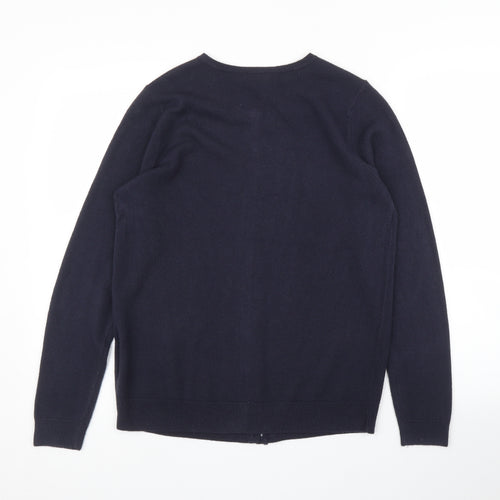 Cable & Gauge Womens Blue   Cardigan Jumper Size S