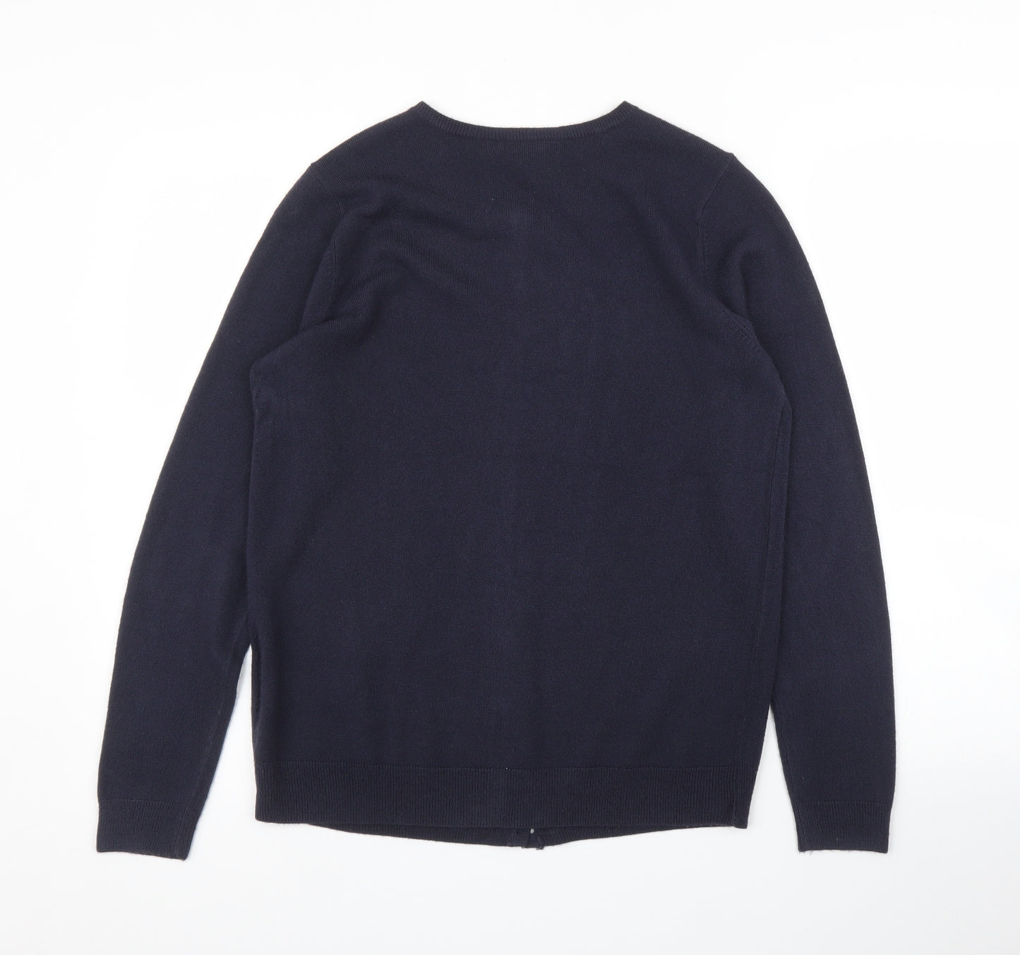 Cable & Gauge Womens Blue   Cardigan Jumper Size S