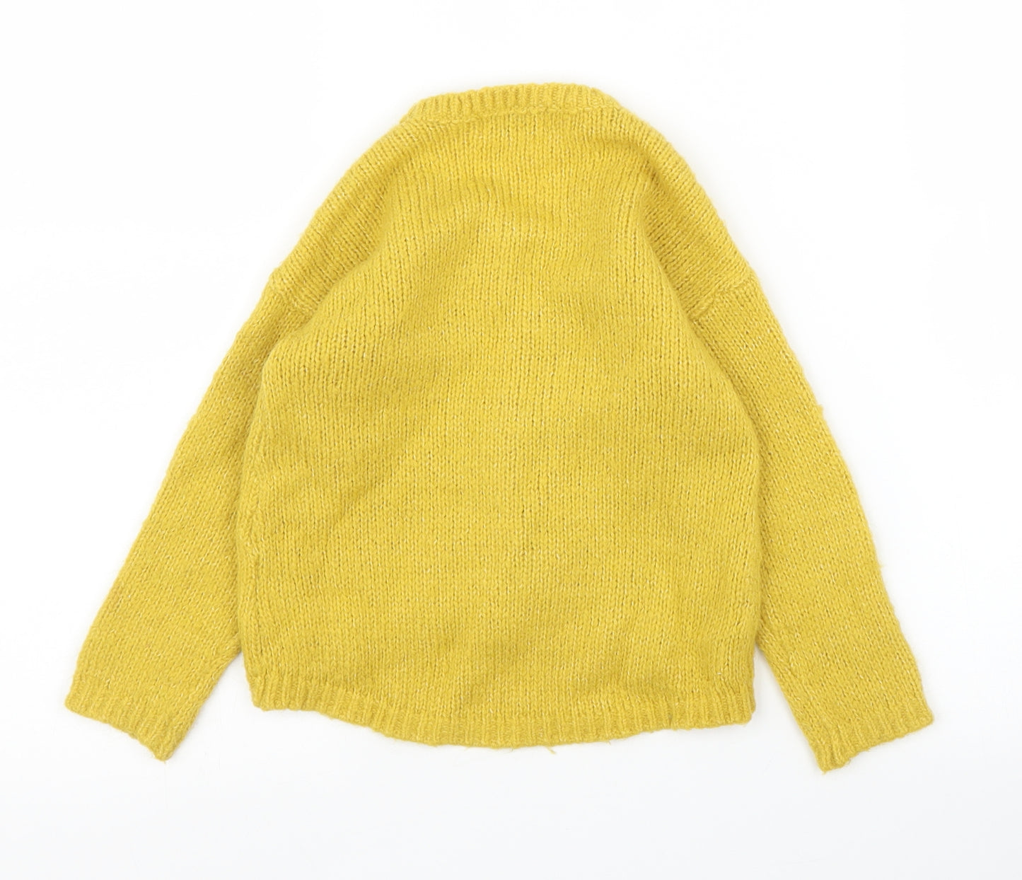 NEXT Girls Yellow   Cardigan Jumper Size 3 Years
